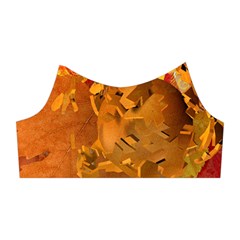 Fall Art Shoulder Cutout Velvet One Piece from ArtsNow.com Left Sleeve