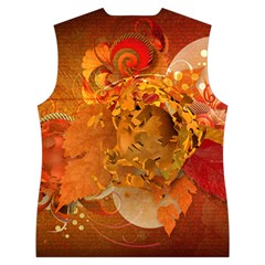 Fall Art Women s Button Up Vest from ArtsNow.com Back