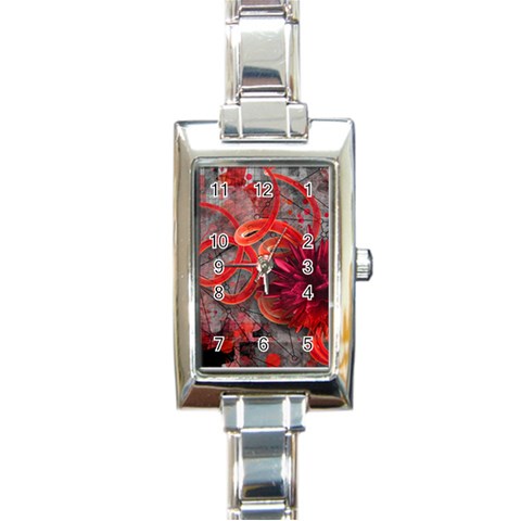 Design Art (design 37) Rectangle Italian Charm Watch from ArtsNow.com Front