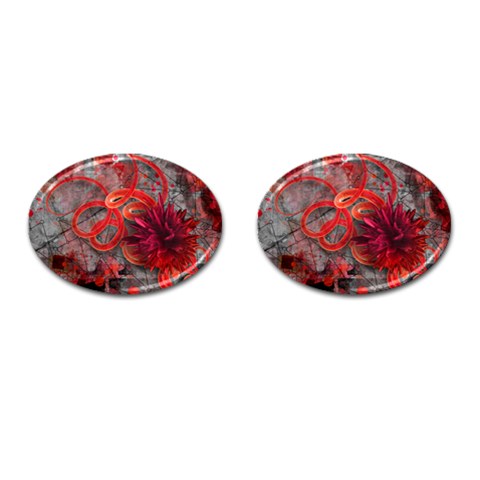 Design Art (design 37) Cufflinks (Oval) from ArtsNow.com Front(Pair)