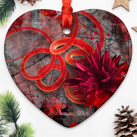 Design Art (design 37) Heart Ornament (Two Sides) from ArtsNow.com Front