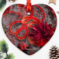 Design Art (design 37) Heart Ornament (Two Sides) from ArtsNow.com Front