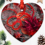 Design Art (design 37) Heart Ornament (Two Sides)