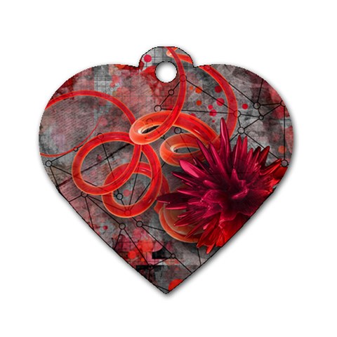 Design Art (design 37) Dog Tag Heart (One Side) from ArtsNow.com Front