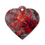 Design Art (design 37) Dog Tag Heart (One Side)