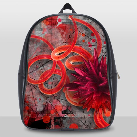 Design Art (design 37) School Bag (Large) from ArtsNow.com Front