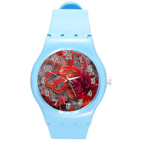 Design Art (design 37) Round Plastic Sport Watch (M) from ArtsNow.com Front