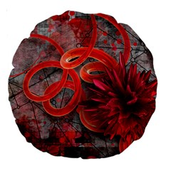 Design Art (design 37) Large 18  Premium Round Cushion  from ArtsNow.com Front