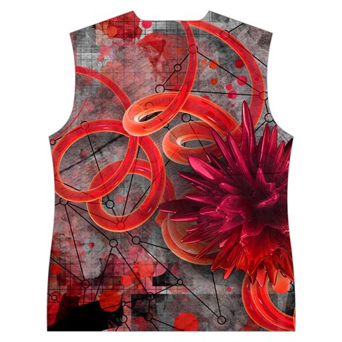 Design Art (design 37) Women s Button Up Vest from ArtsNow.com Back