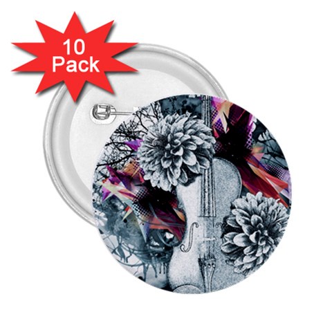 Design Art (design 34) 2.25  Button (10 pack) from ArtsNow.com Front