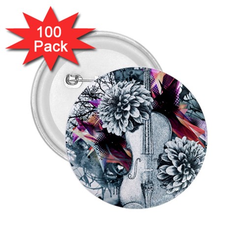 Design Art (design 34) 2.25  Button (100 pack) from ArtsNow.com Front