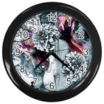 Design Art (design 34) Wall Clock (Black)