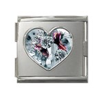 Design Art (design 34) Mega Link Heart Italian Charm (18mm)