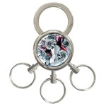 Design Art (design 34) 3-Ring Key Chain