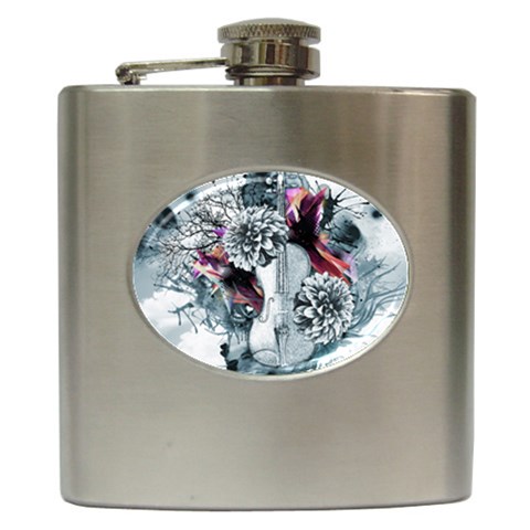 Design Art (design 34) Hip Flask (6 oz) from ArtsNow.com Front