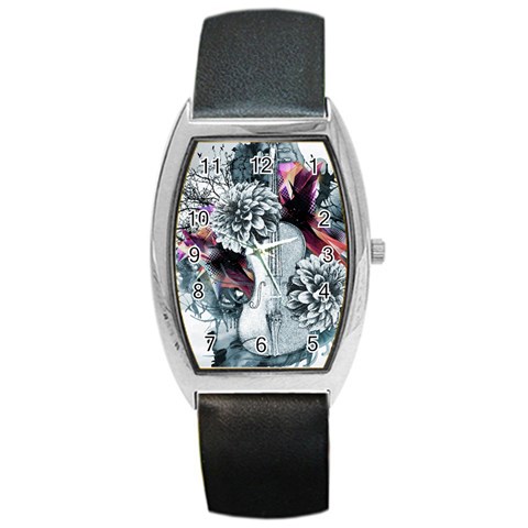 Design Art (design 34) Barrel Style Metal Watch from ArtsNow.com Front