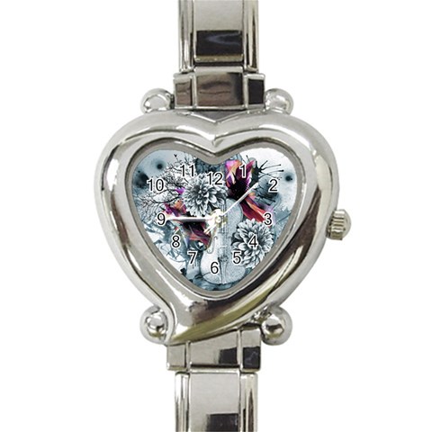 Design Art (design 34) Heart Italian Charm Watch from ArtsNow.com Front