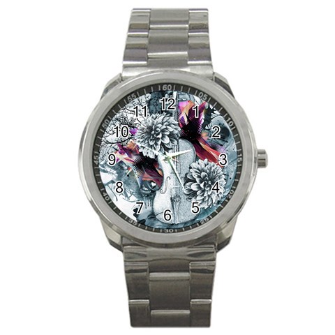 Design Art (design 34) Sport Metal Watch from ArtsNow.com Front