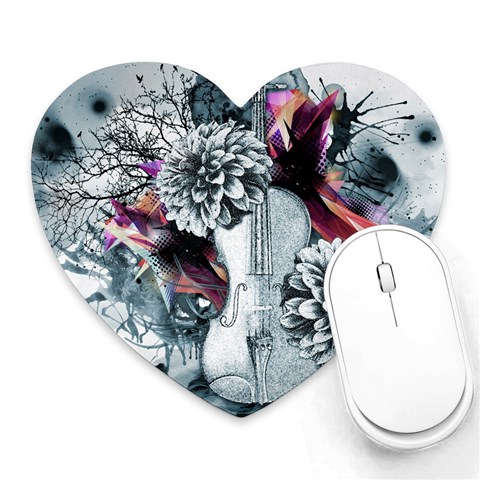 Design Art (design 34) Heart Mousepad from ArtsNow.com Front