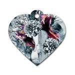 Design Art (design 34) Dog Tag Heart (One Side)