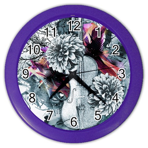 Design Art (design 34) Color Wall Clock from ArtsNow.com Front