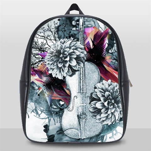 Design Art (design 34) School Bag (Large) from ArtsNow.com Front