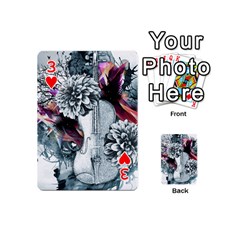 Design Art (design 34) Playing Cards 54 (Mini) from ArtsNow.com Front - Heart3