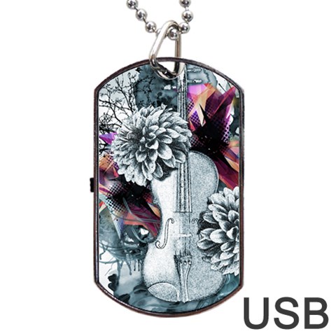 Design Art (design 34) Dog Tag USB Flash (One Side) from ArtsNow.com Front