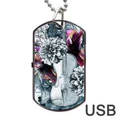 Design Art (design 34) Dog Tag USB Flash (Two Sides) from ArtsNow.com Front