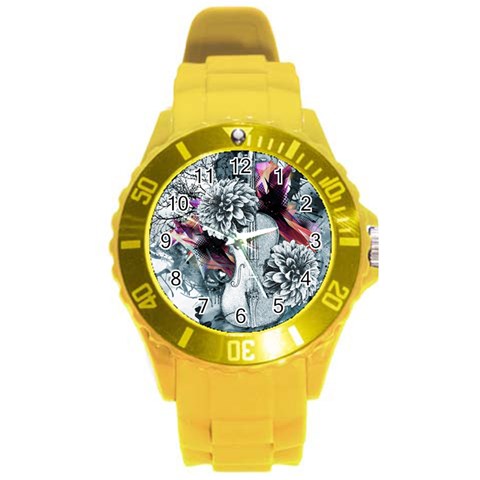 Design Art (design 34) Round Plastic Sport Watch (L) from ArtsNow.com Front