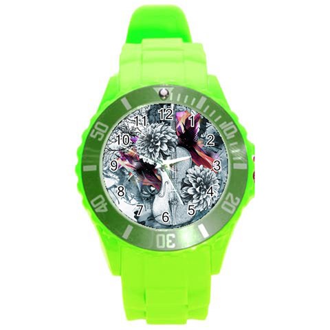 Design Art (design 34) Round Plastic Sport Watch (L) from ArtsNow.com Front