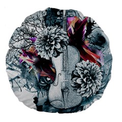 Design Art (design 34) Large 18  Premium Flano Round Cushion  from ArtsNow.com Front