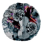 Design Art (design 34) Large 18  Premium Flano Round Cushion 