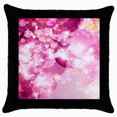 Design Art (design 30) Throw Pillow Case (Black) from ArtsNow.com Front