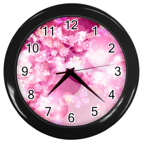 Design Art (design 30) Wall Clock (Black) from ArtsNow.com Front