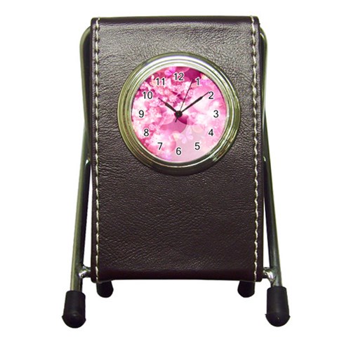 Design Art (design 30) Pen Holder Desk Clock from ArtsNow.com Front