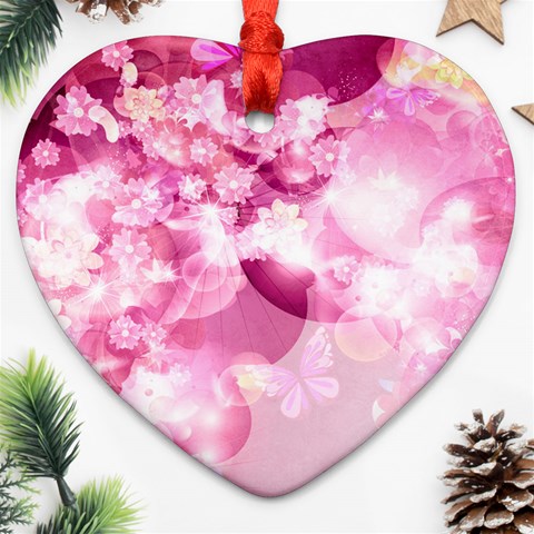 Design Art (design 30) Heart Ornament (Two Sides) from ArtsNow.com Front