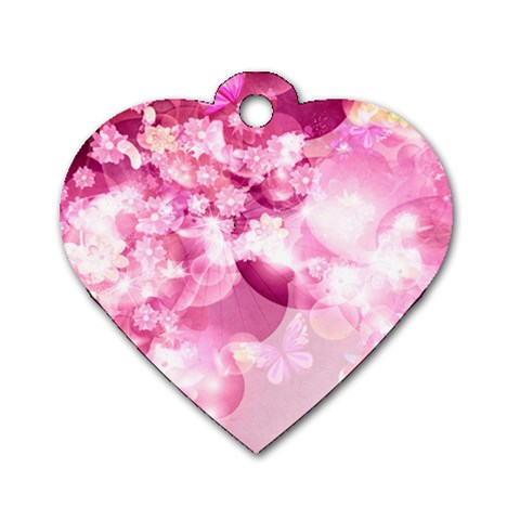 Design Art (design 30) Dog Tag Heart (One Side) from ArtsNow.com Front