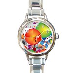 Design Art (design 28) Round Italian Charm Watch