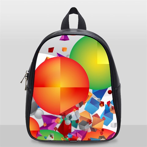 Design Art (design 28) School Bag (Small) from ArtsNow.com Front