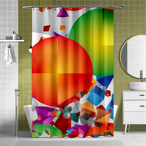 Design Art (design 28) Shower Curtain 48  x 72  (Small) from ArtsNow.com Curtain(48  X 72 ) - 42.18 x64.8  Curtain(48  X 72 )