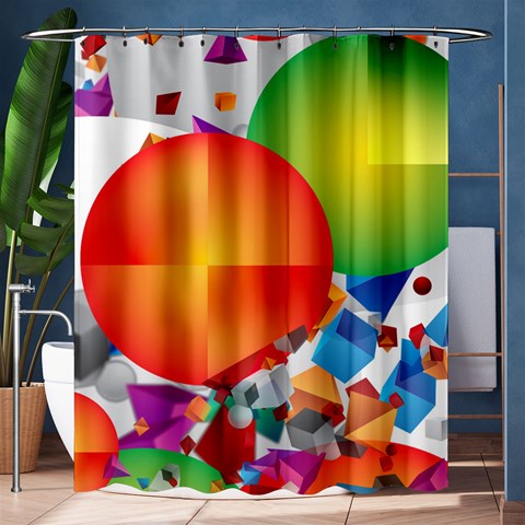 Design Art (design 28) Shower Curtain 60  x 72  (Medium) from ArtsNow.com 60 x72  Curtain