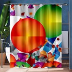 Design Art (design 28) Shower Curtain 60  x 72  (Medium)