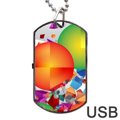 Design Art (design 28) Dog Tag USB Flash (Two Sides) from ArtsNow.com Front