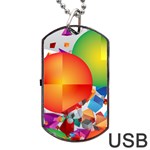 Design Art (design 28) Dog Tag USB Flash (Two Sides)