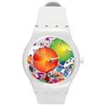 Design Art (design 28) Round Plastic Sport Watch (M)