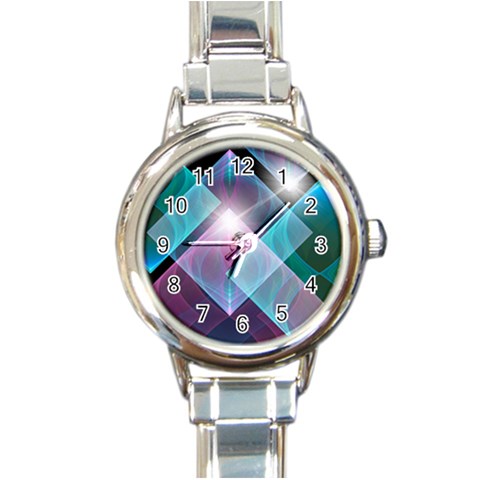 Design Art (design 26) Round Italian Charm Watch from ArtsNow.com Front