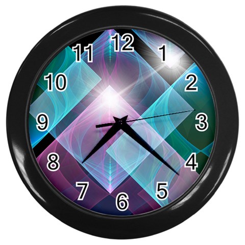 Design Art (design 26) Wall Clock (Black) from ArtsNow.com Front