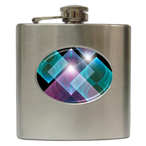 Design Art (design 26) Hip Flask (6 oz) from ArtsNow.com Front