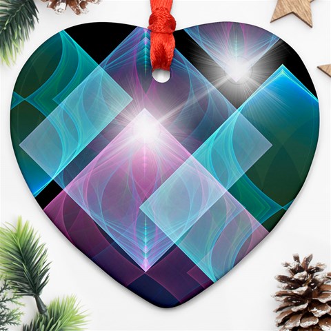 Design Art (design 26) Heart Ornament (Two Sides) from ArtsNow.com Back